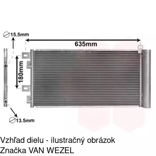 Chladiče klimatizácie 5101K8C1 /POLCAR/ - obr. 3