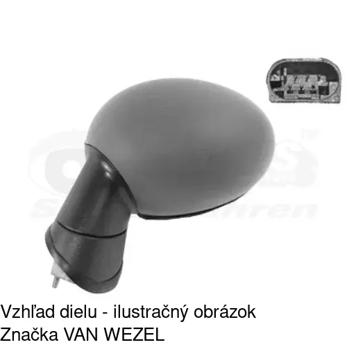 Vonkajšie zrkadlo 5102514M /POLCAR/ - obr. 3