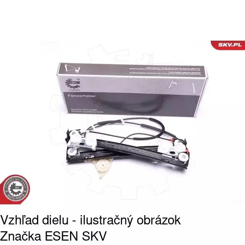 Mechanizmus sťahovania okna elektrický bez motora 5102PSG1 /POLCAR/ - obr. 2