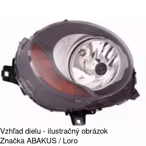 Hlavný reflektor 51B110-V /POLCAR/ - obr. 2