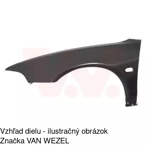 Predný blatník POLCAR 522202