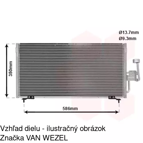 Chladiče klimatizácie 5222K8C2 /POLCAR/ - obr. 1