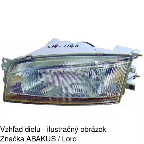 Hlavný reflektor 523109-E /POLCAR/ - obr. 1