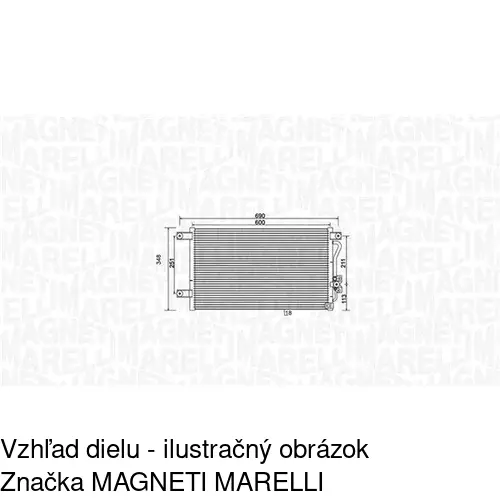 Chladiče klimatizácie 5285K8C1 /POLCAR/ - obr. 1