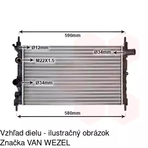 Chladiče vody 550508-2 /POLCAR/ - obr. 2