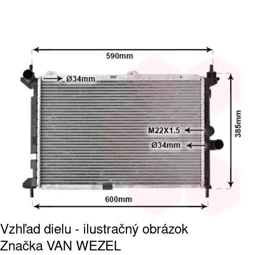 Chladiče vody 550708-9 /POLCAR/ - obr. 2