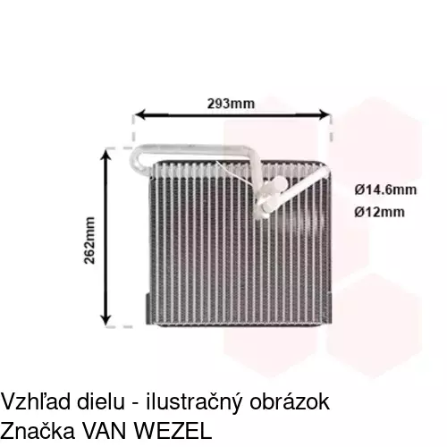 Výparník klimatizácie 5508P8-1 /POLCAR/ - obr. 2