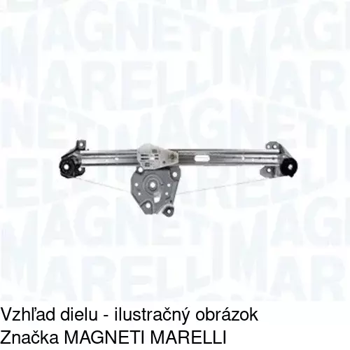Mechanizmus sťahovania okna elektrický bez motora 5508PSG4 /POLCAR/ - obr. 3