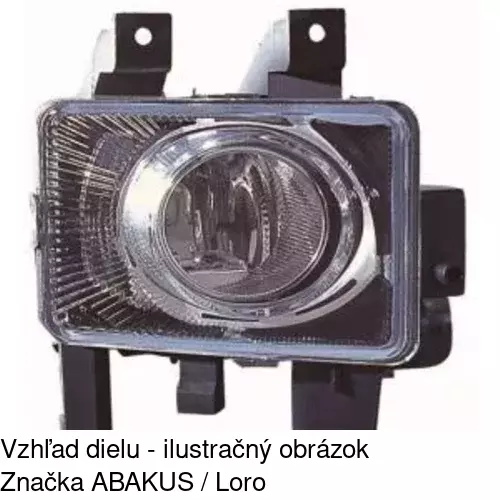Hmlové svetlo - predné 5509290E /POLCAR/ - obr. 2