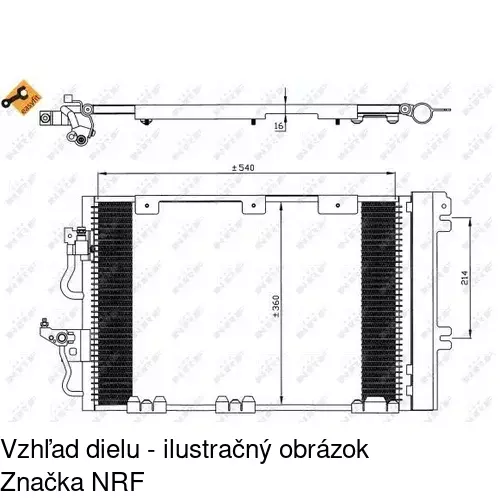 Chladiče klimatizácie 5509K8C3S /POLCAR/ - obr. 1