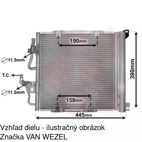 Chladiče klimatizácie 5509K8C4 /POLCAR/ - obr. 5