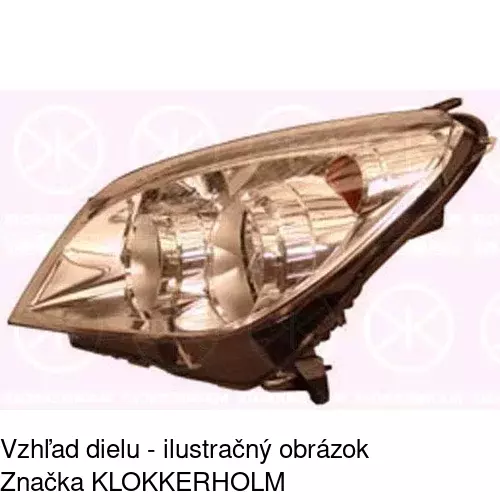Hlavný reflektor 551010-E /POLCAR/ - obr. 1