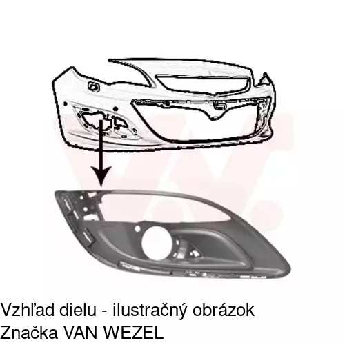 Kryt v nárazníku 55112712 /POLCAR/ - obr. 3