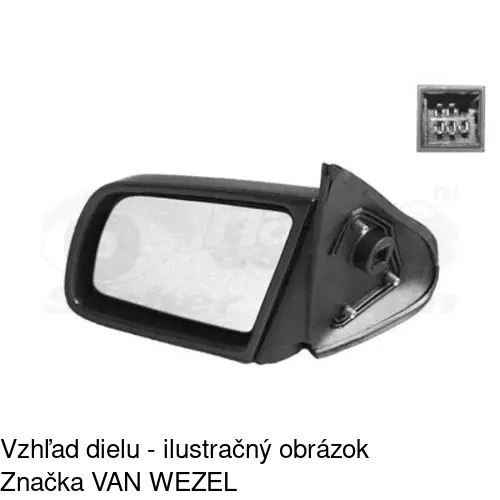 Rám vonkajšieho zrkadla 551454TM /POLCAR/ - obr. 4