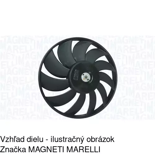 Ventilátor bez krytu / podpery 551823U1X /POLCAR/ - obr. 3