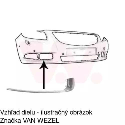 Lišta krytu nárazníka 5520278X /POLCAR/ - obr. 2
