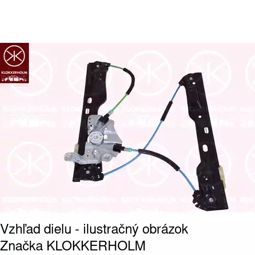 Mechanizmus sťahovania okna elektrický bez motora POLCAR 5520PSG1E