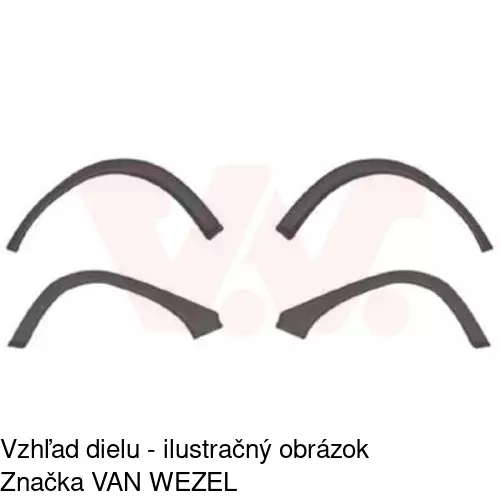 Lišta blatníka 555502-5 /POLCAR/ - obr. 1