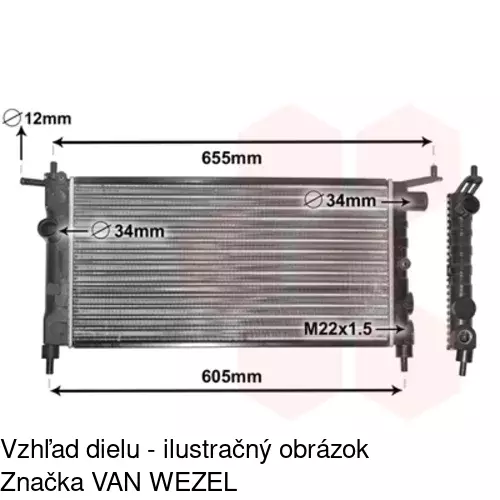 Chladiče vody 555508B1 /POLCAR/ - obr. 4