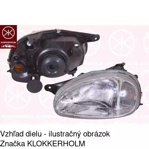 Hlavný reflektor 5555098E /POLCAR/ - obr. 2