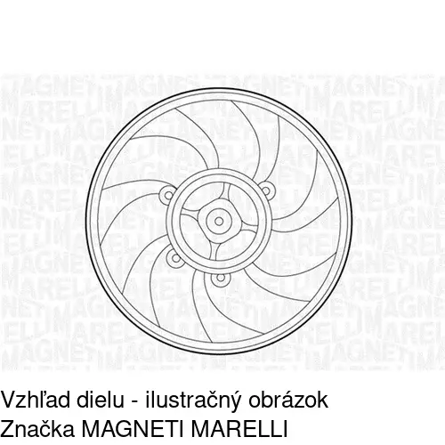 Ventilátor bez krytu / podpery 555523U4 /POLCAR/ - obr. 4