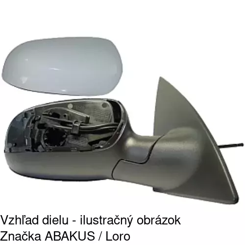 Vonkajšie zrkadlo 5556524M /POLCAR/ - obr. 3