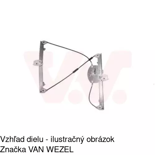 Elektrický mechanizmus okna dverí 5558PSE2 /POLCAR/ - obr. 3