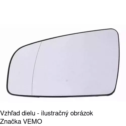 Sklo vonkajšieho zrkadla s držiakom 5561542M /POLCAR/ - obr. 4