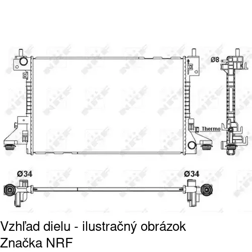 Chladiče vody POLCAR 55H1081K