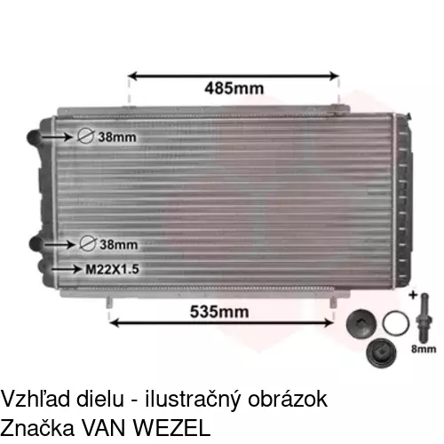 Chladiče vody 570208A2 /POLCAR/ - obr. 4
