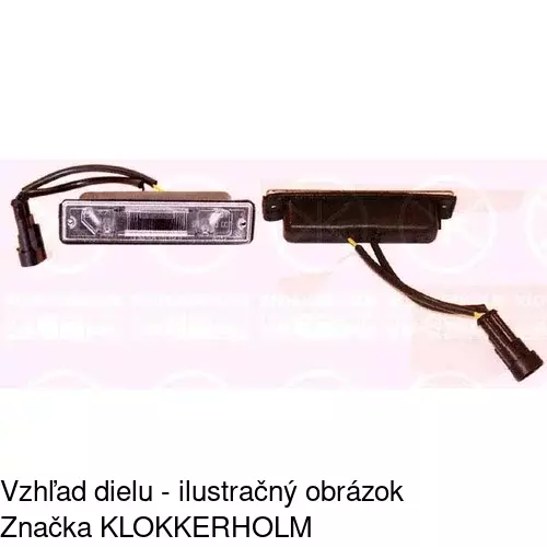 Svetlo na osvetlenie evidenčného čísla POLCAR 5702959E