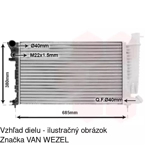 Chladiče vody 570708A3 /POLCAR/ - obr. 2