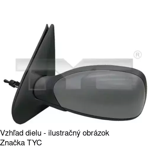 Vonkajšie zrkadlo 5707511E /POLCAR/ - obr. 3