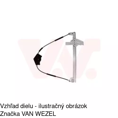 Elektrický mechanizmus okna dverí 5710PSE2 /POLCAR/ - obr. 2
