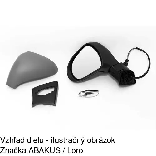 Vonkajšie zrkadlo 5712514E /POLCAR/ - obr. 2