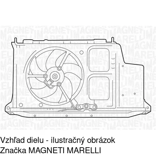 Ventilátor bez krytu / podpery 572323U1 /POLCAR/ - obr. 3