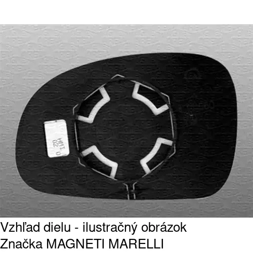 Sklo vonkajšieho zrkadla s držiakom 5746555E /POLCAR/ - obr. 3