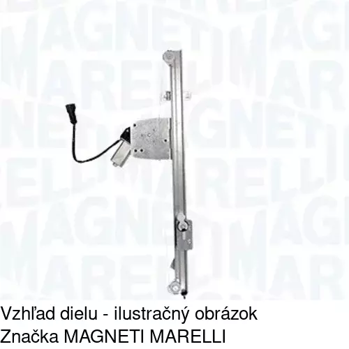 Mechanizmus sťahovania okna elektrický bez motora POLCAR 5770PSG2