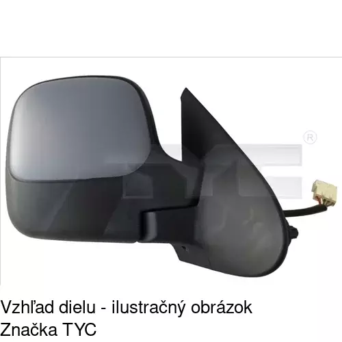 Rám vonkajšieho zrkadla 579054PM /POLCAR/ - obr. 2