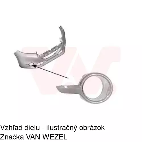 Rámik hmlového svetla 57B127-2 /POLCAR/ - obr. 2