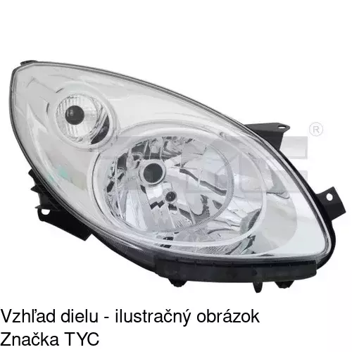 Hlavný reflektor 6001092E /POLCAR/ - obr. 1