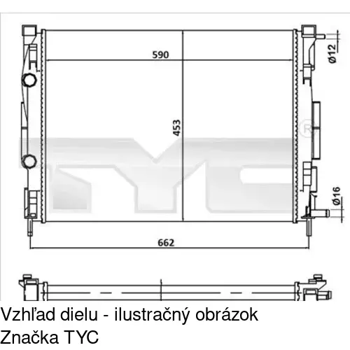 Chladiče vody POLCAR 601208A2
