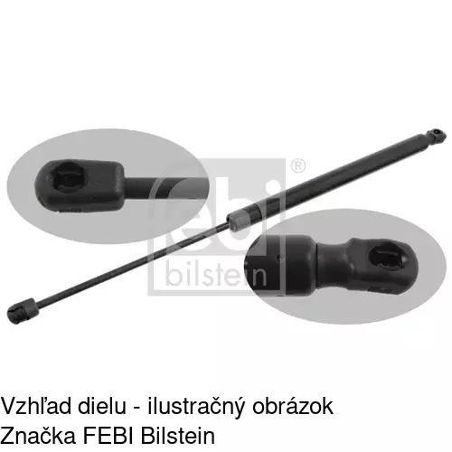 Plynová pružina 6012AB2D /POLCAR/ - obr. 2