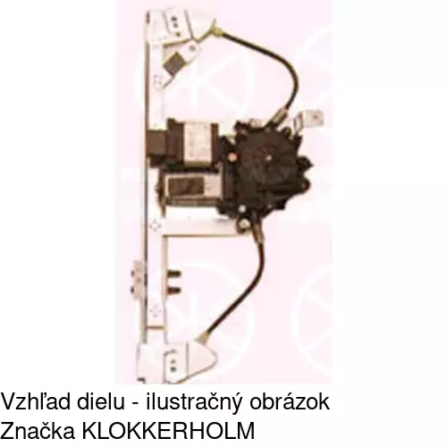 Elektrický mechanizmus okna dverí POLCAR 6012PSE3