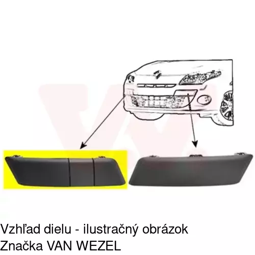 Lišta nárazníka 60140756J /POLCAR/ - obr. 2