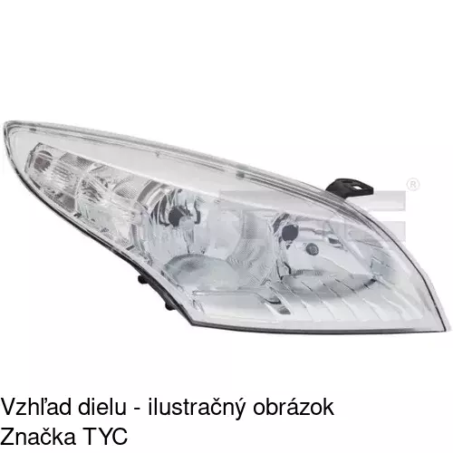 Hlavný reflektor 601410-U /POLCAR/ - obr. 3