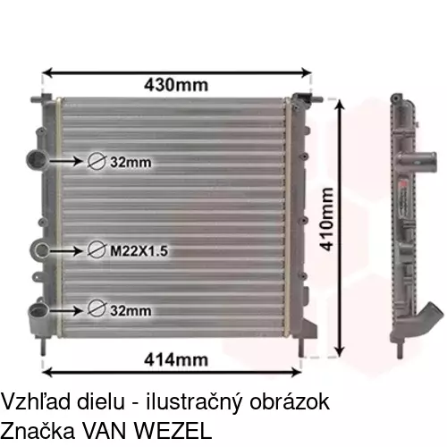 Chladiče vody 601508-6 /POLCAR/ - obr. 5