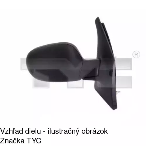 Vonkajšie zrkadlo 6016514E /POLCAR/ - obr. 4