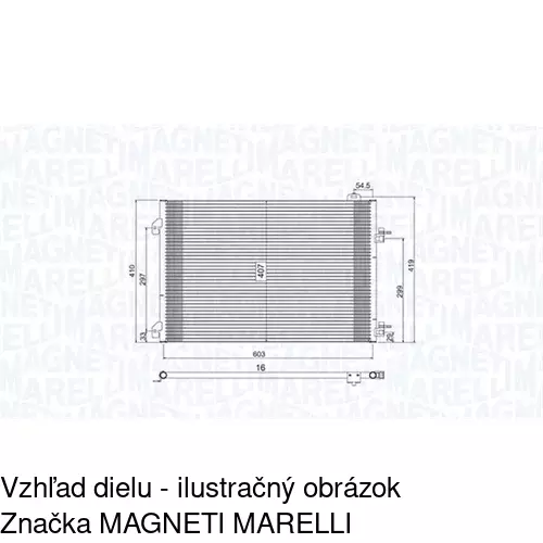 Chladiče klimatizácie 6016K8C2 /POLCAR/ - obr. 1