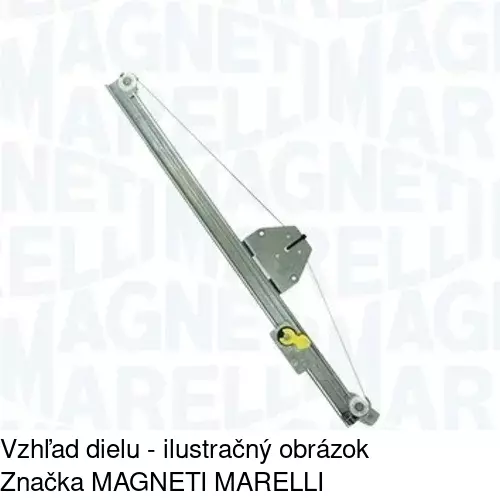Elektrický mechanizmus okna dverí 6026PSE1 /POLCAR/ - obr. 2